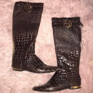 Crocodile Tory Burch boots